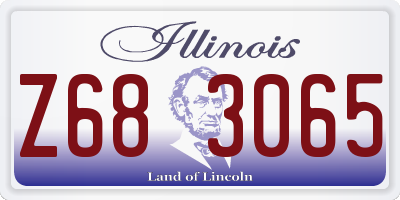 IL license plate Z683065