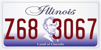 IL license plate Z683067
