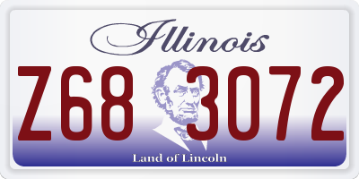 IL license plate Z683072