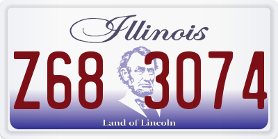IL license plate Z683074