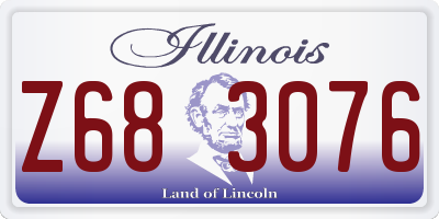 IL license plate Z683076