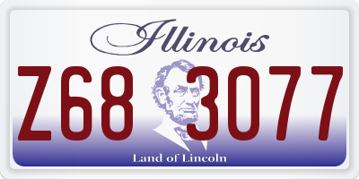 IL license plate Z683077