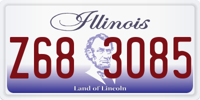 IL license plate Z683085