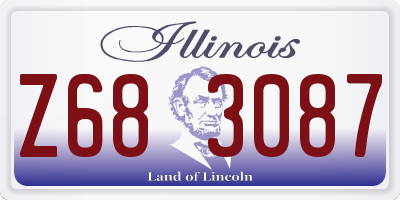 IL license plate Z683087