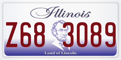 IL license plate Z683089