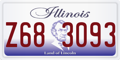 IL license plate Z683093