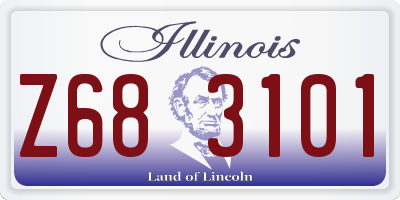 IL license plate Z683101