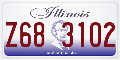 IL license plate Z683102