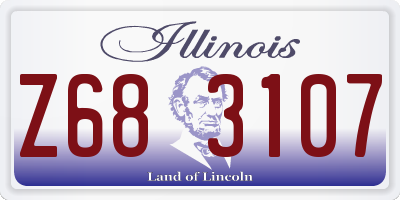 IL license plate Z683107