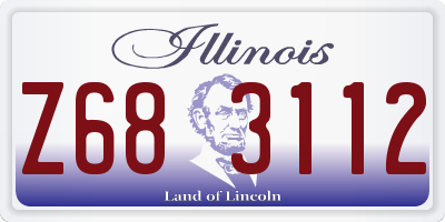 IL license plate Z683112