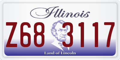 IL license plate Z683117