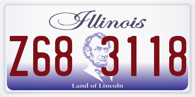 IL license plate Z683118