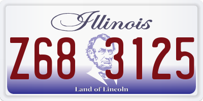 IL license plate Z683125