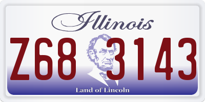 IL license plate Z683143