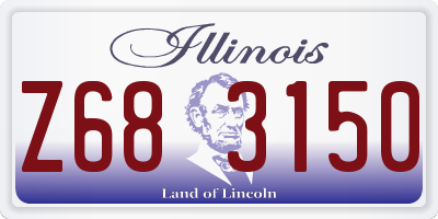 IL license plate Z683150