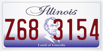 IL license plate Z683154
