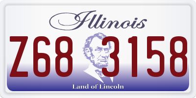 IL license plate Z683158