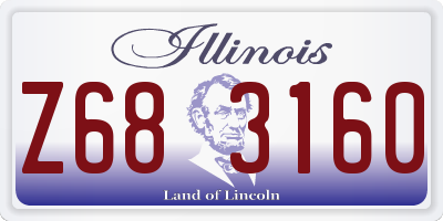 IL license plate Z683160