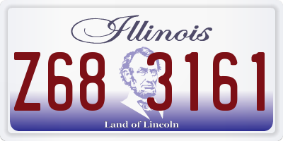 IL license plate Z683161