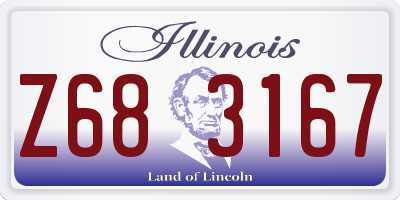 IL license plate Z683167