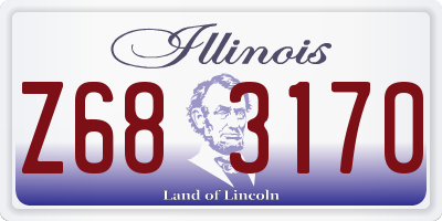 IL license plate Z683170