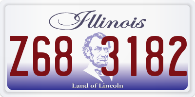 IL license plate Z683182