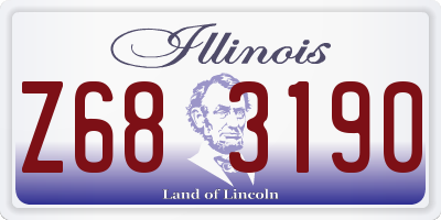 IL license plate Z683190