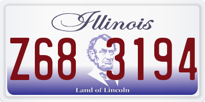 IL license plate Z683194