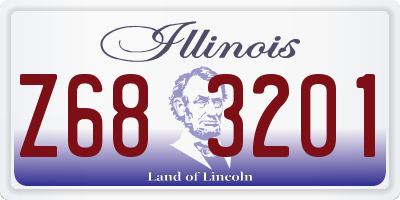 IL license plate Z683201