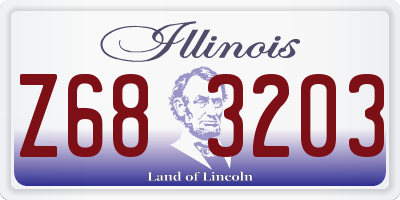 IL license plate Z683203