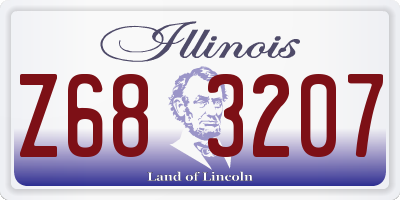 IL license plate Z683207