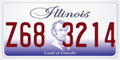 IL license plate Z683214