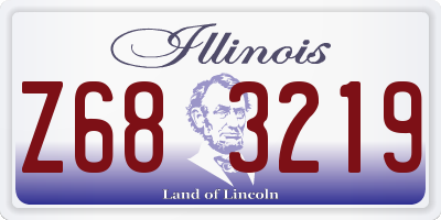 IL license plate Z683219