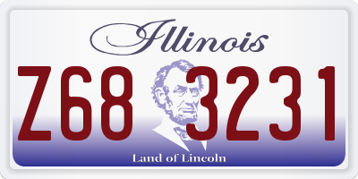 IL license plate Z683231
