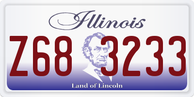 IL license plate Z683233