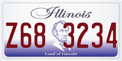 IL license plate Z683234