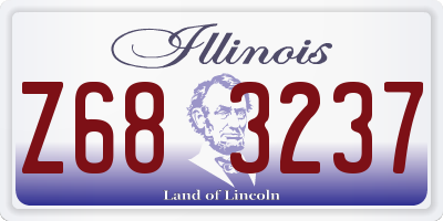 IL license plate Z683237