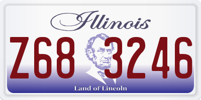 IL license plate Z683246