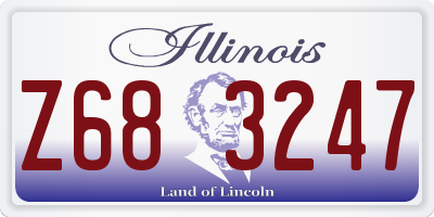 IL license plate Z683247