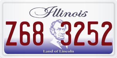 IL license plate Z683252