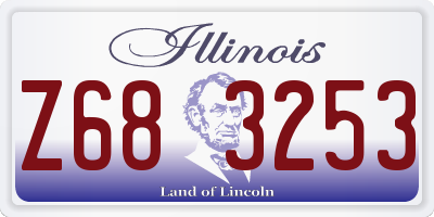 IL license plate Z683253