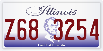 IL license plate Z683254