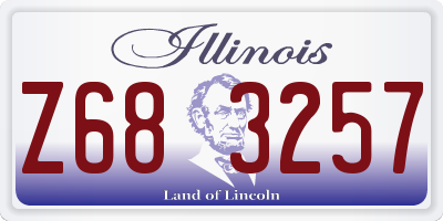 IL license plate Z683257