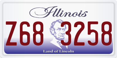 IL license plate Z683258