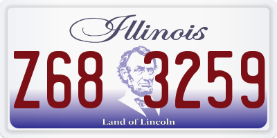 IL license plate Z683259