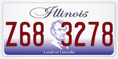 IL license plate Z683278