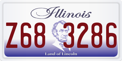 IL license plate Z683286