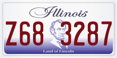 IL license plate Z683287