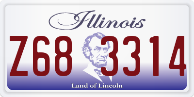IL license plate Z683314