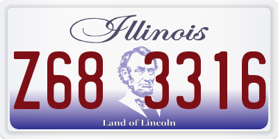 IL license plate Z683316